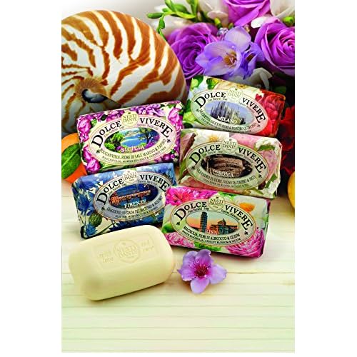 Dolce Vivere Sicilia Bougainville, Marine Sea Salt & Papyrus Tree Fine Natural Soap Bar