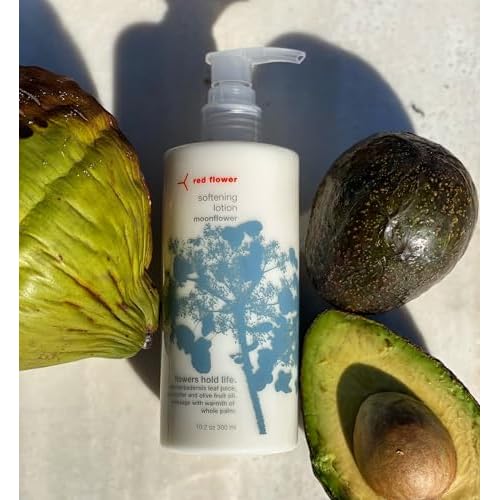 Red Flower Moonflower Softening Lotion ? Deep Hydration & Skin Repair Body & Hand Lotion with Shea Butter & Olive Fruit Oil, Vegan, Sulfate-Free, 10 oz