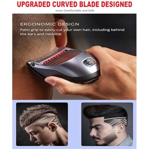 Shortcut Hair Clippers Self-Haircut Kit for Men, Shortcut Self Grooming Haircut Kit with 9 Limited Combs, USB Rechargeable Cordless Electric Hair Trimmer Professional Hair Cutting Machine