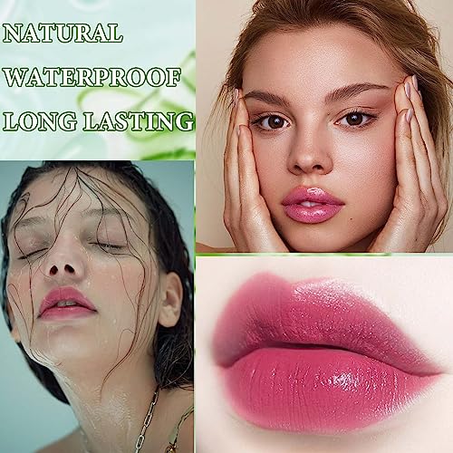 5 Pcs Aloe Vera Color Changing Lipstick for Women - Long Lasting Moisturizing Lip Gloss, Tinted Balm, Magic Temperature PH Changing Lip Stick