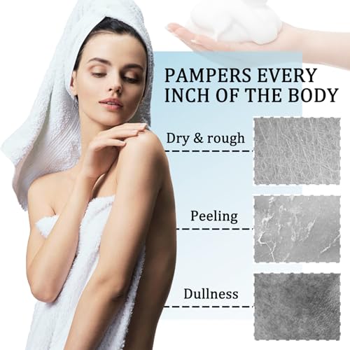 Goat Milk Body Wash,Gentle Silk Soft Foaming Milk Bath,Moisturizing Body Cleanser for All Skin