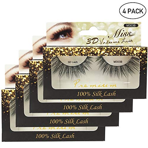 [4 PACKS] Miss Lashes 3D Volume Tapered False Eyelash Extension