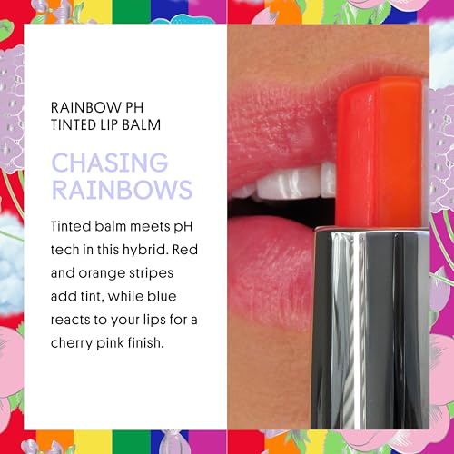 Winky Lux Rainbow Tri-Color Tinted Lip Balm ? Hydrating Lip Care with Jojoba Oil & Vitamin E, Sheer Pink Tint, Moisturizes and Softens Dry Lips