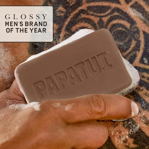 Papatui by Dwayne Johnson Enriching Bar Soap for Men | Hydrating Daily cleanerser | Moisturizes with Mango Butter and Avocado Oil | Lush Coconut | 7oz