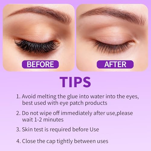 Lash Cluster Glue Remover,Quick-Dissolving Eyelash Glue Remover for DIY Lash Extensions Remover with Safe Formula Lash Clusters Remover 5ml (Remover-pink)