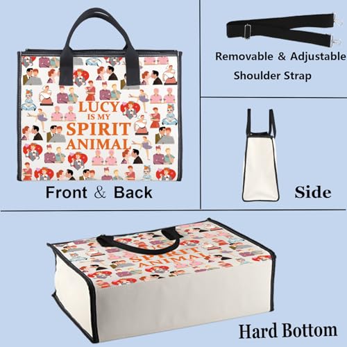 WZMPA Funny Lucy Fans Cosmetic Bag Lucy TV Show Fans Gift Lucy Is My Spirit Animal Zipper Pouch Makeup Bag For TV Series Fans (LUCY Spirit BG)