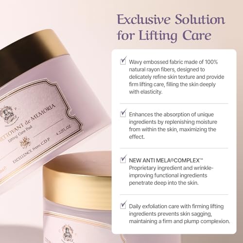 [CHALLANS de Paris] Coton NETTOYANT de Memoria ? Calming & Revitalizing Toner Pads with Botanical Essence, Hydrating Dual-Texture Pads for Smooth, Comforted Skin, K-Beauty Daily Care