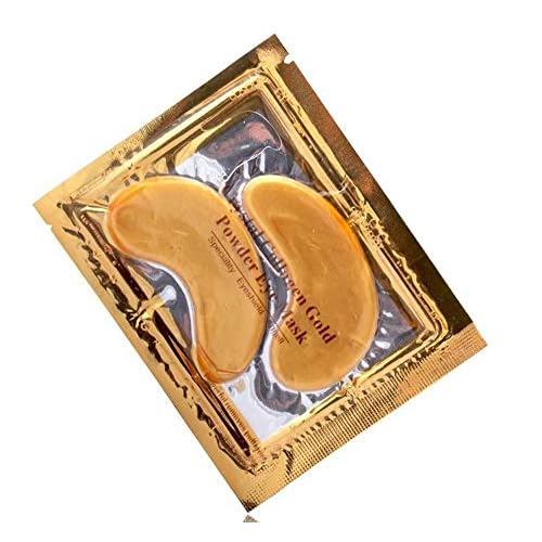VeniCare Anti Aging Crystal 24K Gold Powder Gel Collagen Eye Masks Sheet Patch (20 Pairs)