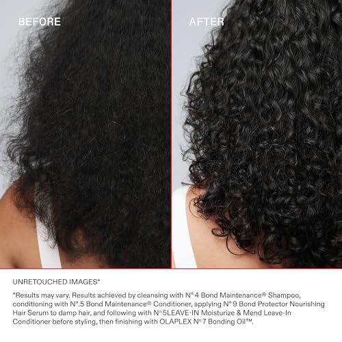 Olaplex N¨¬. 5 Leave-In Conditioner: Moisturizes & Mends Split Ends | Reduces Breakage & Repairs, Protects Damaged Hair | For Coily, Curly, Straight, and Wavy, Stocking Stuffers, 100 mL / 3.3 Fl Oz