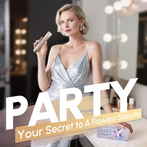 Dual Head Bikini Trimmer for Women - Gold and Blue
