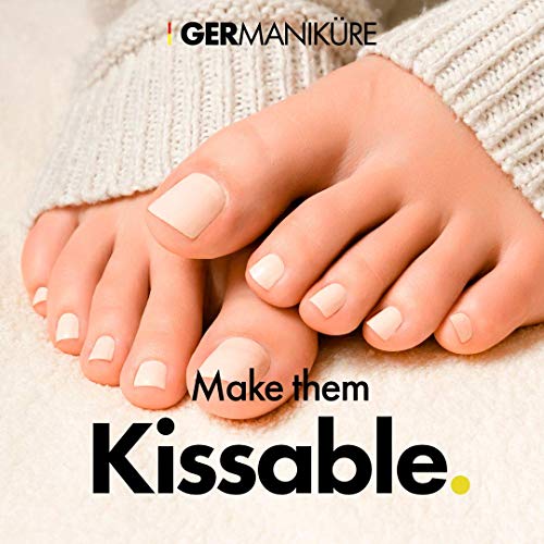 GERMANIKURE Pedicure Bar, Foot File, & Callous Remover - Black Glass with Leather Sleeve Ethically Made in Czech Republic