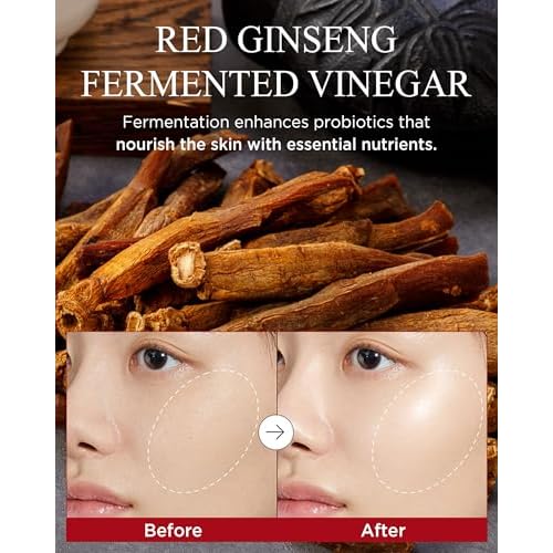 Bonyongo Red Ginseng Vinegar Eye Cream 1.01oz ? Korean Anti Aging & Firming Under Eye Treatment Cream for Youthful Radiant Skin - Helps Reduce the look of dark circles, Puffiness & Finelines