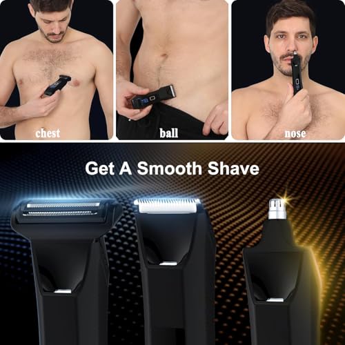 Head Shaver for Bald Men,7D Electric Bald Razor with Storage Bag,Waterproof Wet Dry Shaving,Cordless Bald Head Shaving Kit,Rechargeable Shavers for Scalp/Face/Beard,USB-C Fast Charging,Men's Gift