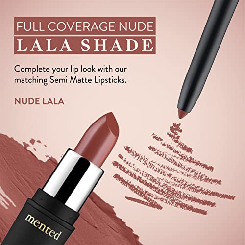 Mented Cosmetics Lip Liner for Women, Dark Brown Lipliner Lip Pencil, Waterproof Lipliner, Vegan + Cruelty Free Makeup, La La