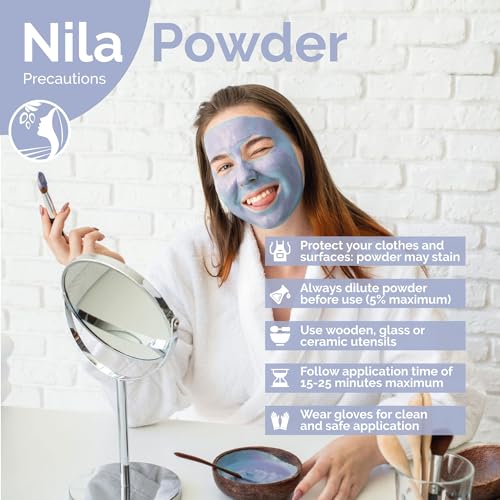 Fatima's Garden Pure Nila Indigo Powder 200g - Natural Moroccan Face & Hair Care Powder for Exfoliating and Moisturizing