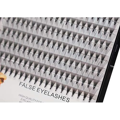 Bodermincer 200pcs 20D Premade Volume Fans Eye Lashes Extensions Thickness 0.07mm 8-16mm to Choose Black Soft Individual False Eyelashes Makeup Fake Lashes Cluster£¨13mm£©