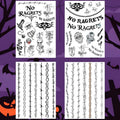 Noragret Temporary Tattoos, Fake Barbed Wire Tramp Stamp Realistic Tattoo Stickers for Adult Women Men, Neck Spine Wicked Tattoos for Halloween Parties£¬4-Sheet
