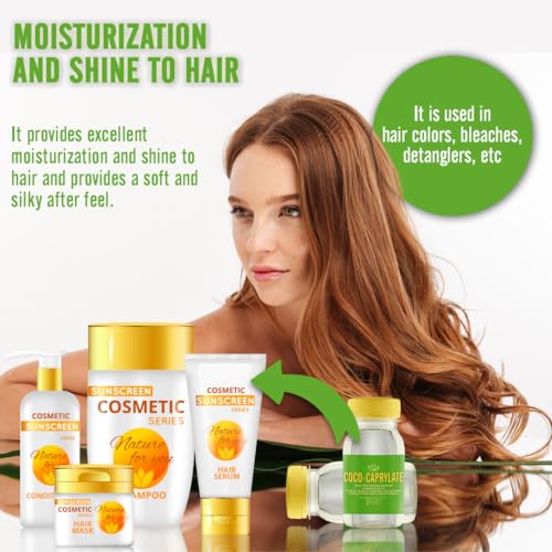 COCO-CAPRYLATE - Liquid - 100 g | 3.52 oz - Emollient - For Formulations and DIY Skin, Body, Face, Personal, Hair Care - Shower Products, Conditioning, Shampoos