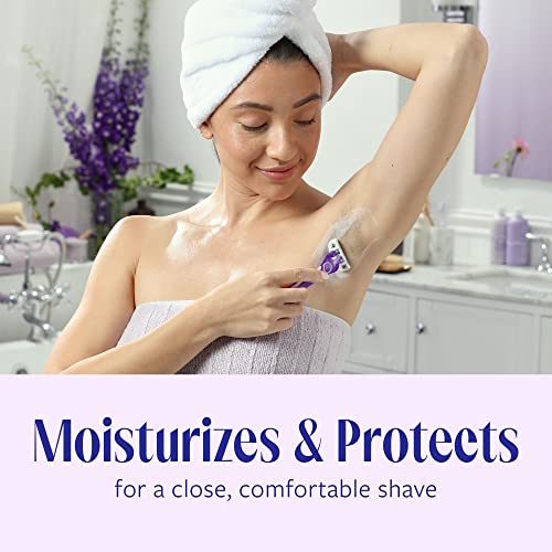 Skintimate Exotic Violet Blooms 4-Blade Disposable Razors - 4 ct