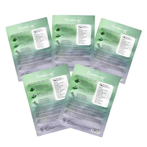 The Cr?me Shop Korean Skincare | Aloe Vera Face Sheet Mask 5 Pack