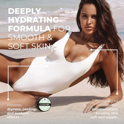 BYROKKO Aloe Vera Gel (215 ml), Fast-Absorbing After-Tanning Cooling Gel, Hydrating Aftersun Skincare