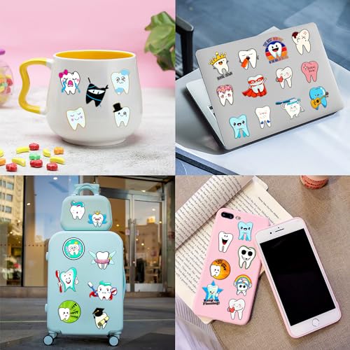 96 PCS Cute First Milk Tooth Dental Dentist Pre-Cut Temporary Tattoos for Kids Birthday Themed Party Supplies Decorations Favors Fairy Teeth Tattoo Stickers Gifts for Baby Girls Boys Rewards