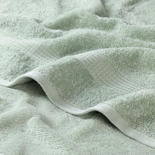 Superior Egyptian Cotton 10-Piece Face Towel Set , Small Towels For Facial, Spa, Quick Dry, Absorbent Towels, Bathroom Accessories, Guest Bath, Home Essentials, Washcloth, Airbnb, Sage