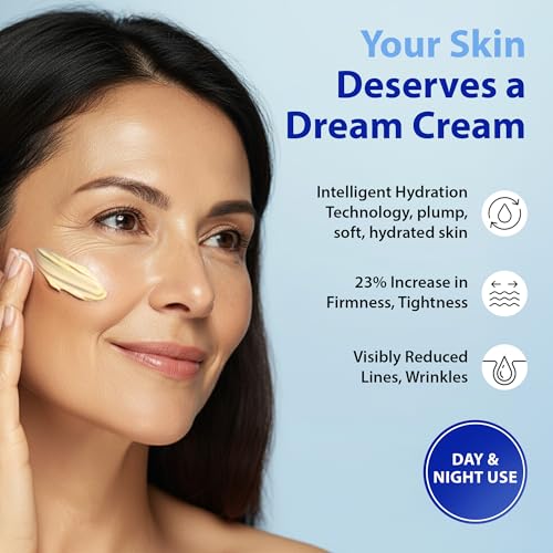 Dr. Denese HydroShield Dream Cream 3.4 oz ? Advanced Moisturizer with Retinol, Peptides and Ceramides for Smooth Radiant Skin, Improved Elasticity and Deep Hydration ? Doctor Developed, Cruelty Free