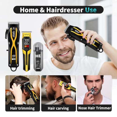 Professional Hair Clippers for Men, Electric Hair Clipper Set for Barber Kit £¬Hair Clipper and Trimmer Set£¬Full Barber Clipper Set with LED Display Gifts for Men