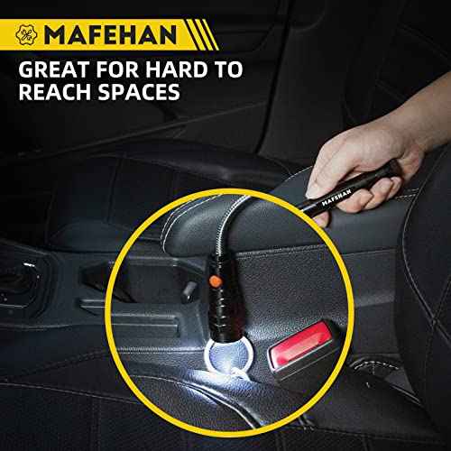 LED Magnetic Pickup Tool for Men ? Cool Gadgets with Telescoping Neck, Unique Gifts for Dad, Husband, Grandpa, Boyfriend ? Birthday, Christmas, Stocking Stuffers, White Elephant Gifts