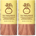 Sun Bum Original SPF 40 Face and Body Sunscreen Stick - Water resistant Broad Spectrum Facial Sunscreen-Hawaii 104 Act Compliant (Made Without Octinoxate & Oxybenzone)-Travel Size-0.7 oz,(Pack of 2)