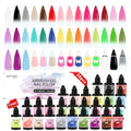 QUEVINA 28 Hot Colors Airbrush Gel Nail Polish Set ? Safe, Odorless Formula for Stunning Nail Art ? No Dilution Needed, Long-Lasting & Vibrant Shades 28X15ml