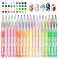 36 Colors Nail Art Pen Set,3D Acrylic Nails Art Markers Pens,Quick Dry Nail Doodle Pens for Home & Salon DIY Nail Art £¨1.0 mm Pen Nib£©
