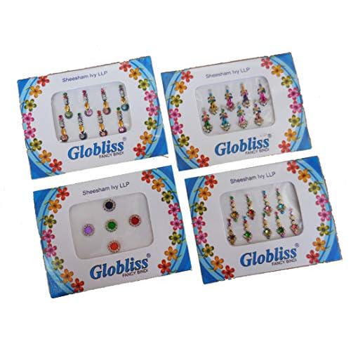 12 Bindi Packs Collection Mix n Match Forehead face Gems Forehead Sticker Colorful
