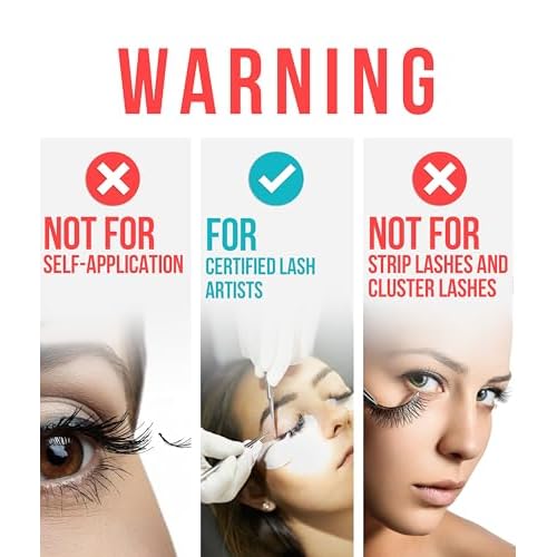 STACY LASH Crystal Clear Eyelash Extension Glue (0.17fl.oz/5ml)/1 Sec Drying Time/Retention ? 8 Weeks/Transparent Adhesive