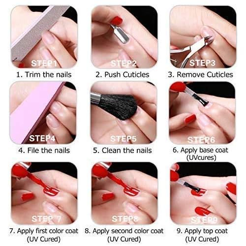 Beetles Blue Green Gel Nail Polish Kit - 6 Colors Misty Gray Dark Green Gel Polish With 3 Pcs Base coat No Wipe Top Coat - Matte Gel Top Coat