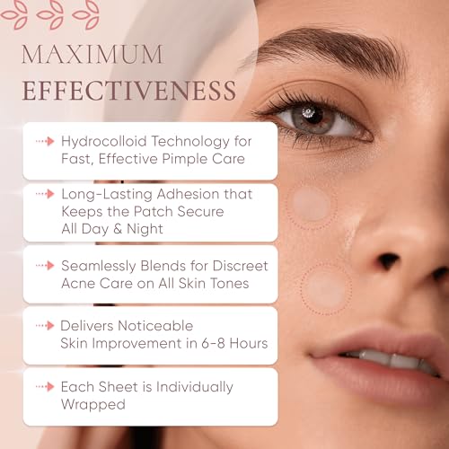 Zing Prime Clear Hydrocolloid Pimple Patches for Face, Acne Dots & Zit Stickers, Strong Adhesion Blemish Patch, Made in Korea, Vegan (45 Count)