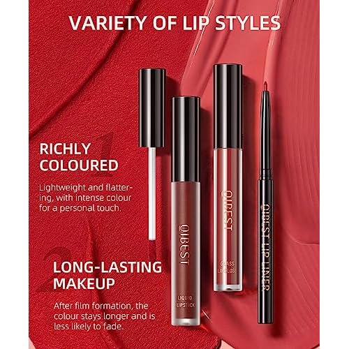 MAEPEOR All In One Lip Kit - 3 In 1 Smooth Lipliner, Lipgloss & Velvet Matte Liquid Lipstick Set with Hydrating Moisturizing Gloss and Creamy Liner - Kit 11, Hot Chocolate