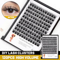 False Eyelash, Wide Cluster D Curl Individual Eyelashes Extension, 120pcs Per Pack, Various Lengths, Soft, Comfortable, Cruelty Free, Synthetic