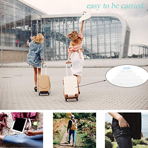 ZEJIA 5 Gram Sample Containers with Lids, Mini Makeup Containers, Empty Plastic Travel Cosmetic Containers with Labels(200 Count, Clear Lid)