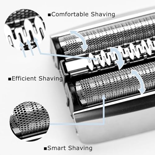 83M Replacement Head Compatible With Braun Series 8, 83M Wet and Dry Replacement Foil and Cutter for Braun Electric Shaver S8, 8370cc, 8340s, 8350s, 8467