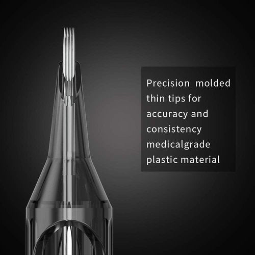 Romlon Tattoo Cartridge Needles - 80Pcs Disposable Mixed Sterilized Tattoo Needles Single Stack Magnum 1205M1 1207M1 1209M1 1211M1 Size for Tattoo Machine Tattoo Kit Tattoo Supplies