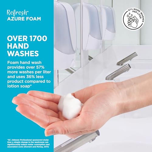 SC Johnson Professional REFRESH AZURE FOAM HAND SOAP 1.2 LITER TOUCH FREE, 3 PACK