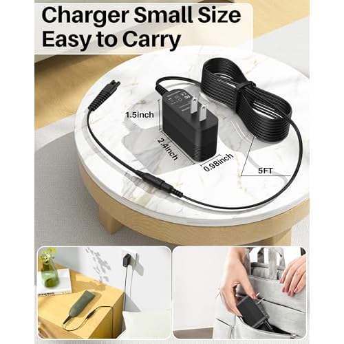 DC 5V Power Cord for MANSPOT Charger Cable for MANSPOT Trimmer Shaver Electric Clipper AC Adapter