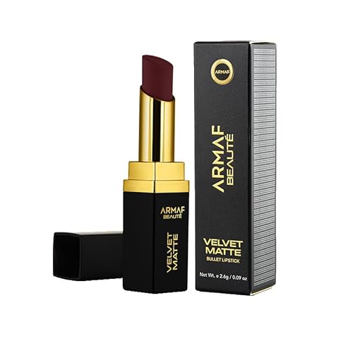 Armaf Beaut? Velvet Matte Bullet Lipstick ? Silky Smooth Texture, Enriched With Shea Butter, Lightweight | Juliette