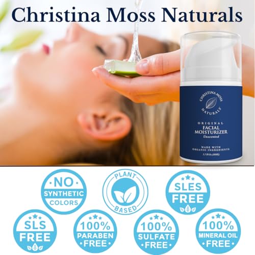 Christina Moss Naturals Original Moisturizer, Natural and Organic Ingredients, Gentle, No Toxic Chemicals