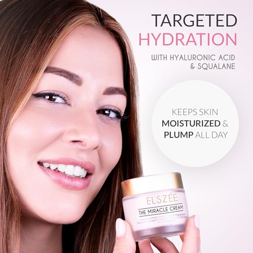 ELSZ?E The Miracle Cream - Anti-Aging Face & Neck Cream with Gold Particles | Intense Hydration & Wrinkle Repair | Plumping & Smoothing Formula for Luminous Skin | Luxury Skincare | 1.7 oz