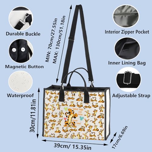 WZMPA Funny Tiger Cosmetic Makeup Bag Tiger Inspired Gift Some Days Look Better Upside Tiger Zipper Pouch Bag Tiger Merchandise (Some Days Tiger BG)