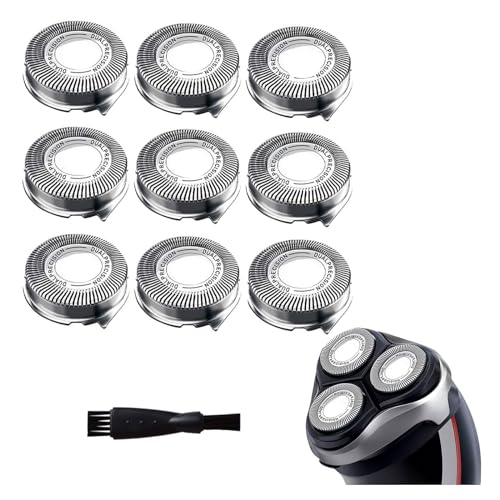 HQ8 Replacement Heads Blades Compatible with Philips Electric Shavers, HQ8 Replacement Razor Shaving Head Fit for Aquatec HQ8 Series, OEM HQ8 Heads Upgraded for PT730 AT880 AT811, 9-Pack