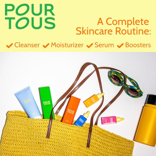 Facial Serum Gift Set (5 pc) | Base Serum + 3 Boosters + Carry Pouch w/Niacinamide & Hyaluronic Acid | Safe Plant-Based Skincare For Tweens Teen & Young Adult Skin